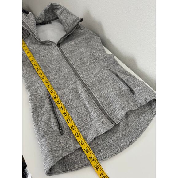 Athleta Womens Grey Hooded Full Zip Jacket Size Small Workout - Picture 6 of 7